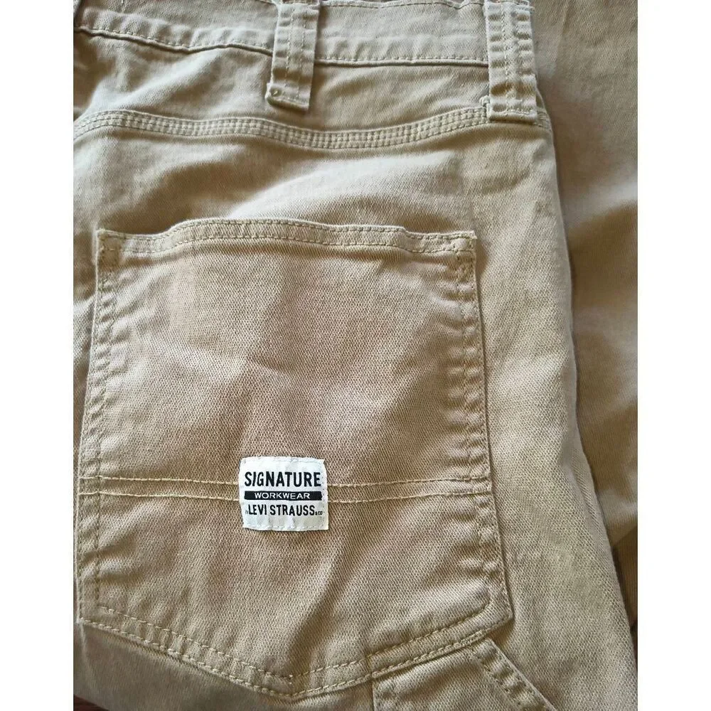 Levi's Levi Strauss Carpenter khaki workwear pants Size 38/30 Signature